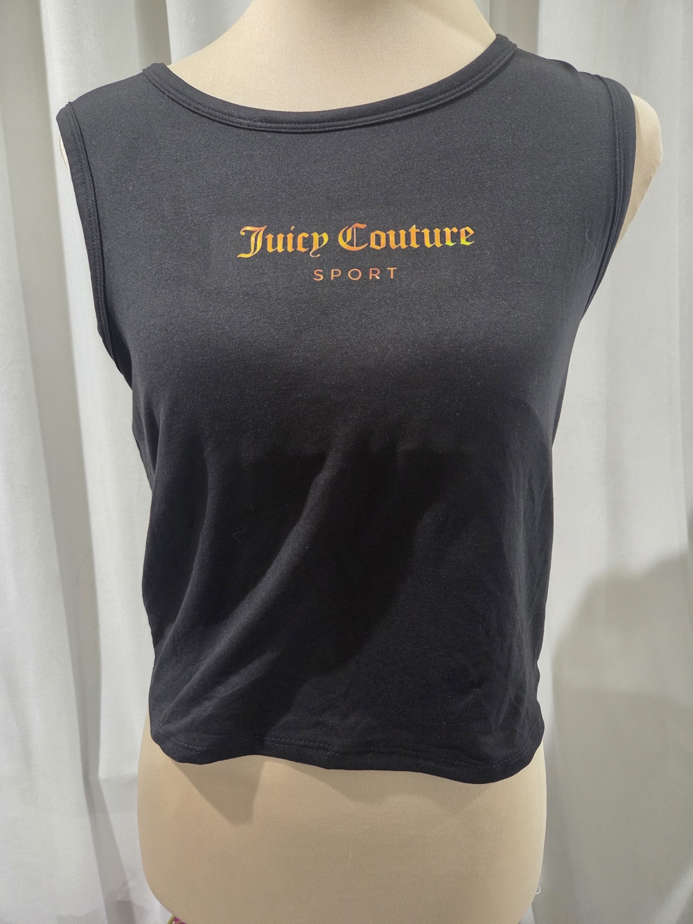 Juicy Couture Sport Black Logo Tank Top